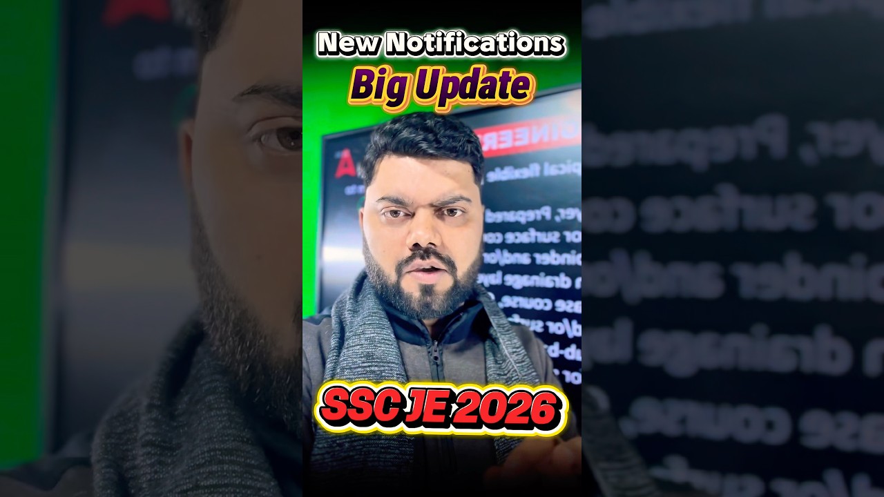 SSC JE 2026 New Notification Out 🔥 Big Official update 