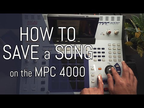 How to Save a Beat // MPC 4000 Beginner Tutorial