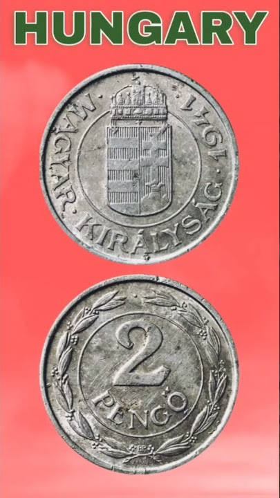 Hungary 2 Pengo 1941.#shorts #education #coinnotesz