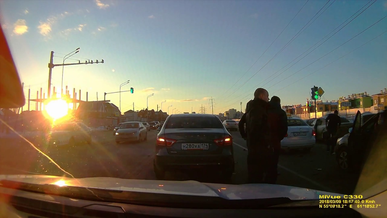 ДТП 090318 Благодатово. Челябинск.