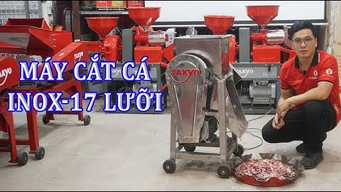 máy cắt cá mồi inox 17 lưỡi cho các cở nuôi thuỷ hải sản