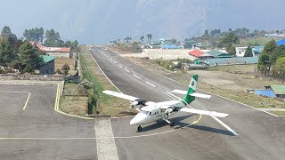 Lukla Airport ...Landing & takeoff April 9, 2024 || Most dangerous airport in the world, Lukla