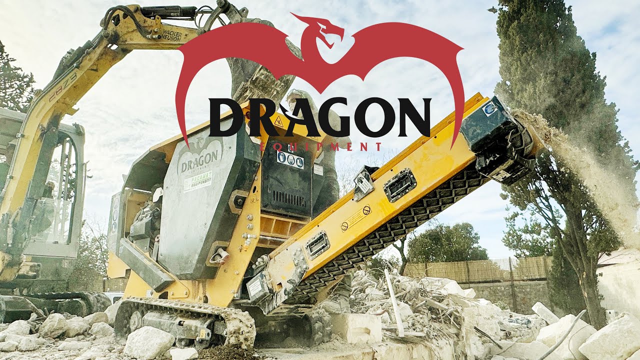 Concasseur DRAGON CR400 Sur chantier à Marseille