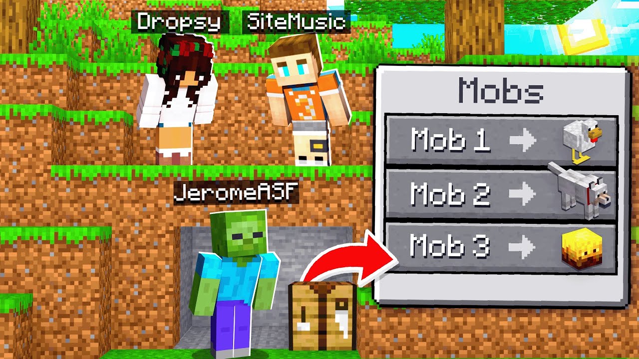 Minecraft Manhunt, But I Disguise As Mobs