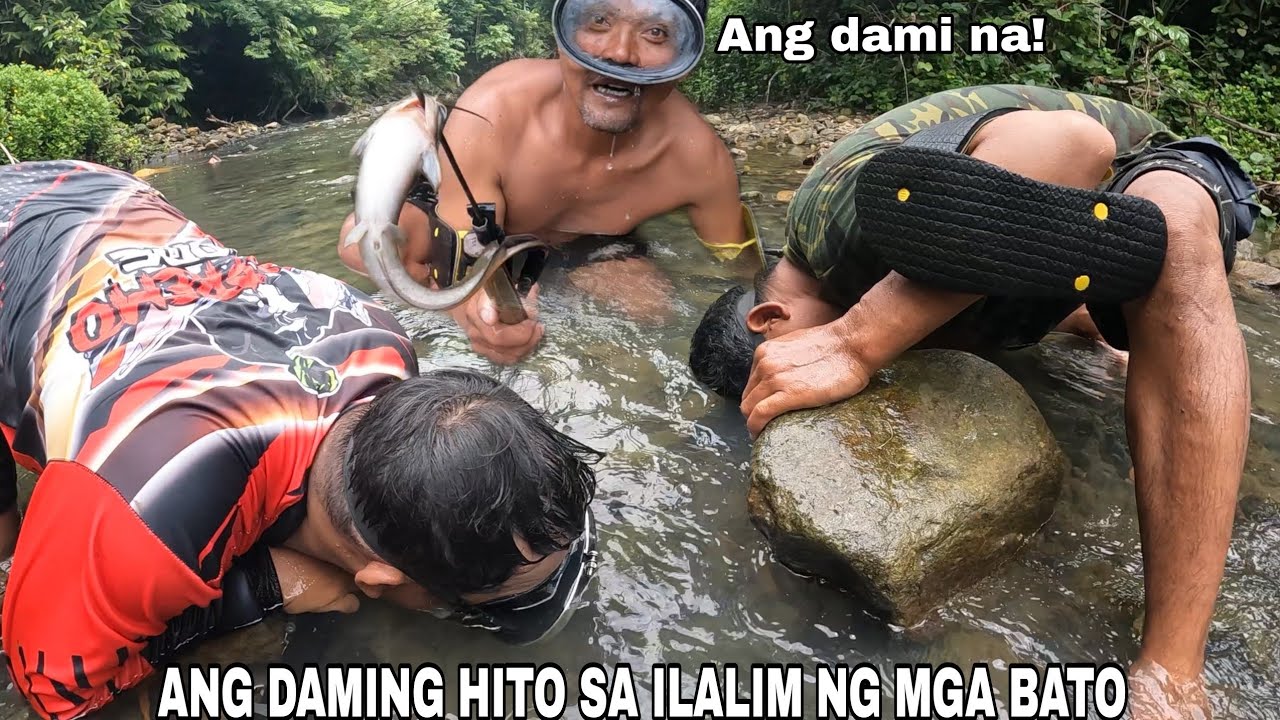 P1.Binalikan namin ang maliit at malinaw na sapa sa bukid ang daming hito!