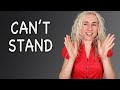 CAN'T STAND - минута английского (фразы с переводом и английский на слух) Урок 596