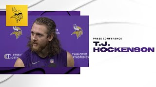 T.J. Hockenson Talks Team's Strong Camaraderie & Unique Skillsets of Vikings Tight End Group