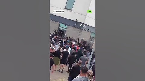 Far-right mob attack hotel housing asylum seekers in Rotherham as violence continues across the UK