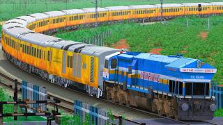 TRAINS CROSSING HIGH SPEED IN RAIL GATE | BUMPY RAILROAD | Train Simulator | Railwork | NTG GAMING screenshot 2