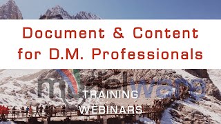 Document and Content for Data Management Professionals