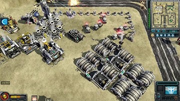 Red Alert 3 - 3 Player Tower Defence Using MODS - Live Gameplay