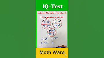 IQ-Test | Which Numbers Replaces The Question Mark?  #shorts #maths