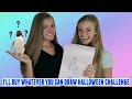 I'll Buy Whatever You Can Draw Halloween Challenge ~ Jacy and Kacy