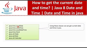 How to get the current date and time? | Java 8 Date and Time | Date and Time in java