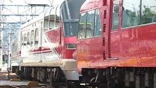 名鉄7000系パノラマカー+1000系パノラマSuper(P4+B4併結) - YouTube