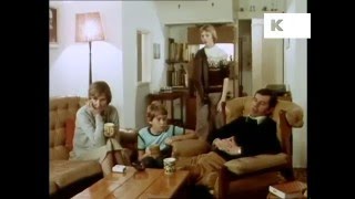 1970s UK Family at Home in Living Room