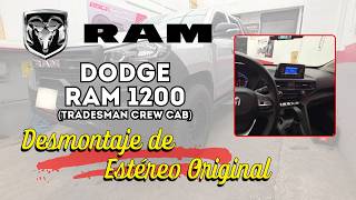 OEM STEREO REMOVAL | 2026 DODGE RAM 1200