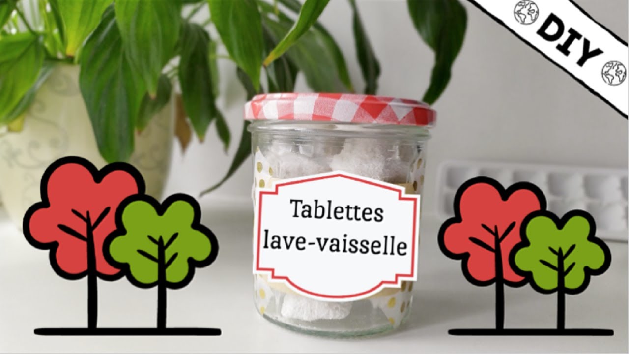 Tablettes pour lave vaisselle maison : le DIY au naturel