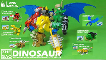 ZHE GAO DINOSAUR │ 6IN1 DINO MECHA