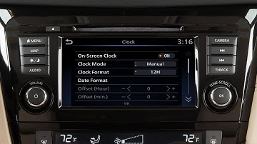 2019 Nissan Rogue HEV - Setting the Clock with Navigation (if so equipped)