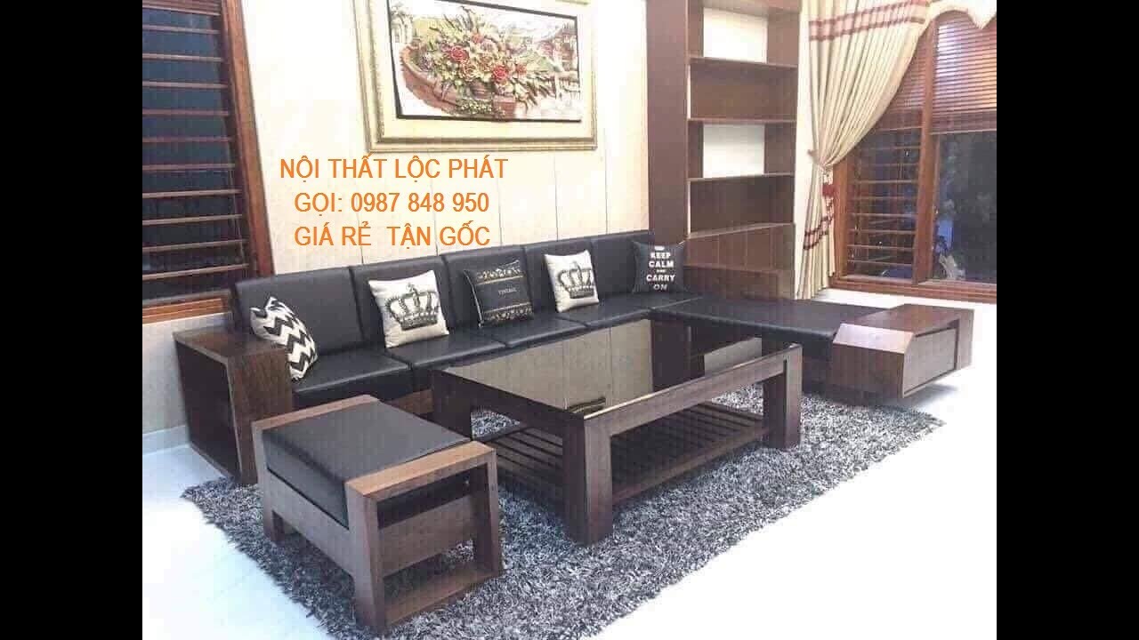 Tổng hợp 100 mẫu bàn ghế Sofa gỗ đẹp giá rẻ | Bàn ghế phòng khách ...