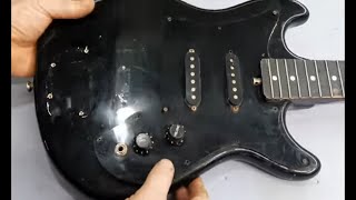 Cleaning, Restoring Repaint Guitar From Goodwill, No Talking, Sympathetic Restoration by Tom Peterson-Guitars and Cars 3,837 views 10 months ago 8 minutes, 18 seconds