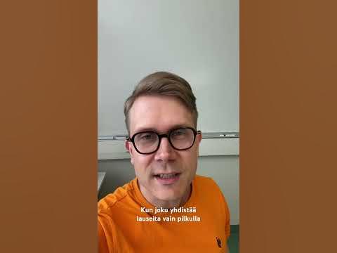 Konjunktiot ja konnektiivit - YouTube