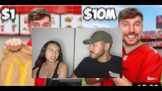 IS THIS FORREAL?! MRBEAST $1 vs $10M JOB REACTION!!!