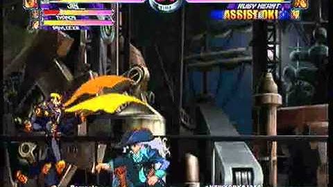 MvC2 Online (360): Brett (Psy/Jin/Tha) vs Josh 360 (Jill/Ruby/Gui) 3 .:2.7.11:.