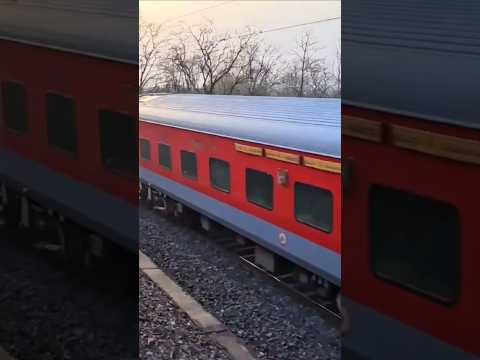 12621 Tamil Nadu Express crossing 12708 Andhra Pradesh Sampark Kranti Express near Kiratgarh #shorts