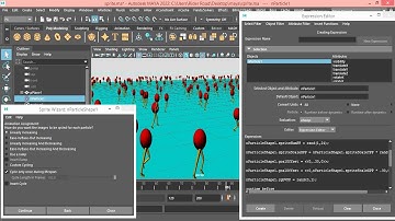 How to create Maya 2022 nParticle Sprite wizard Crowd in different ways tutorial(no plugin)