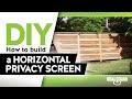 DIY - How to build a Horizontal Privacy Screen - RealCedar.com