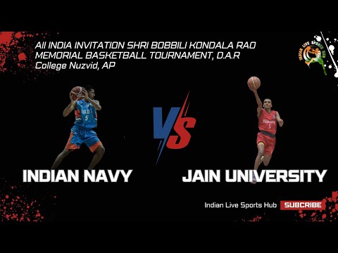 Indian Navy Vs Jain University | All INDIA INVITATION SHRI BOBBILI KONDALA RAO MEMORIAL 🏀 TOURNAMENT