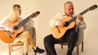 J.S.Bach - Choral Prelude (Nikita Koshkin & Marina Krupkina guitar duo) chords