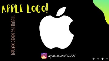 APPLE LOGO || PURE CSS & HTML🔥🔥🔥