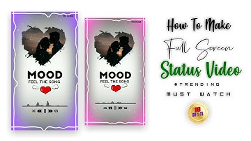 How To Make Trending #FullScreen​ Flying Heart WhatsApp Status Video In Kinemaster [Toturial]