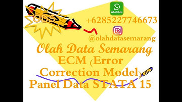 ECM (Error Correction Model) Panel Data STATA 15