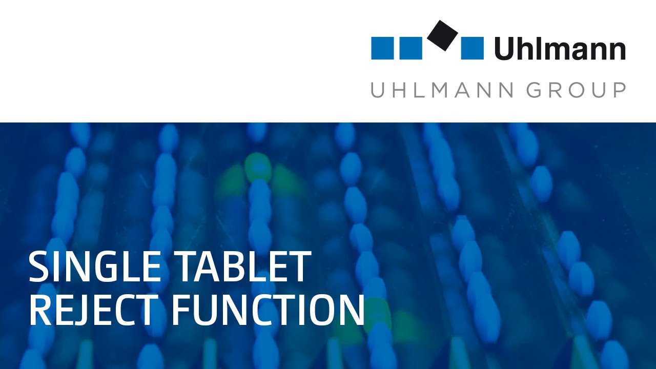 Uhlmann IBC 150: Single tablet reject function - YouTube