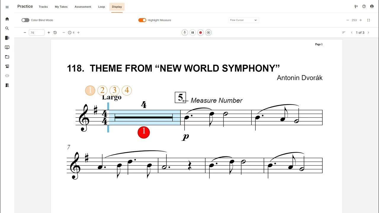 Alto Sax Play Along 118 Theme from "New World Symphony" YouTube