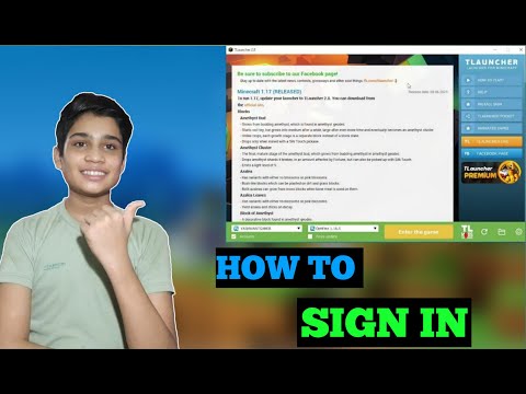 HOW TO SIGN IN TLAUNCHER