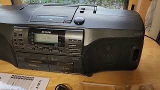 AIWA CSD-SR6 Custom Bluetooth CD Radio Cassette Recorder No.49