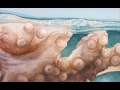 Watercolor octopus painting  start to finish