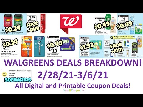 Walgreens Deals Breakdown 2/28/21-3/6/21! All Digital and Printable Coupon Deals!