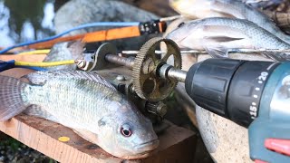 How to Make a Drill Machine Fish Stunner at Home |DIY|