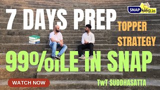 7 days prep = 99+%ile in SNAP!! Topper Strategy | TwT Suddhasatta | SIBM Pune screenshot 3