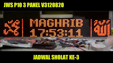 JADWAL WAKTU SHOLAT PANEL P10 3 PANEL V3120820