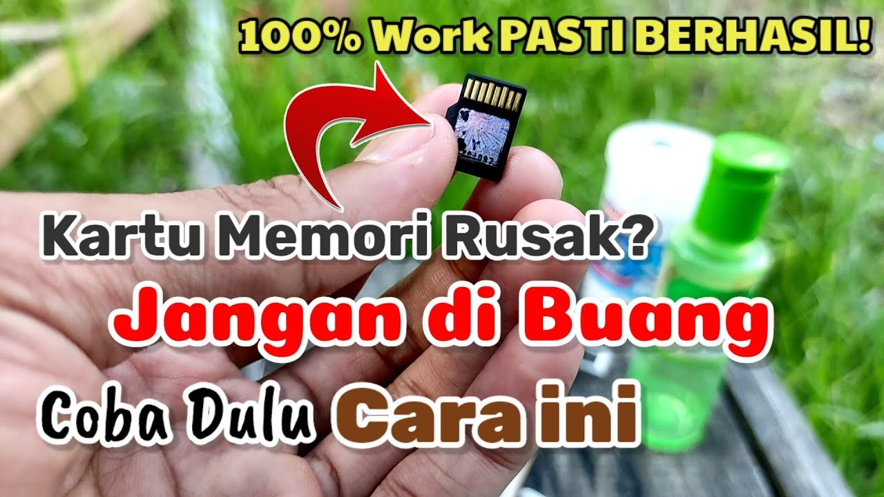 Cara Memperbaiki Memori SD Card Yang Rusak Tidak Terdeteksi / Terbaca