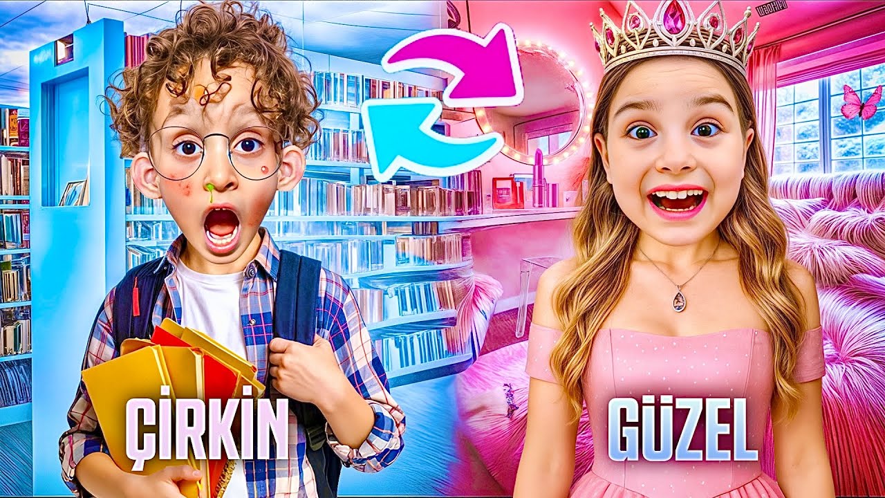 ÇİRKİN ÇOCUK VS GÜZEL KIZ CHALLENGE !! KUZEY ELİF !!