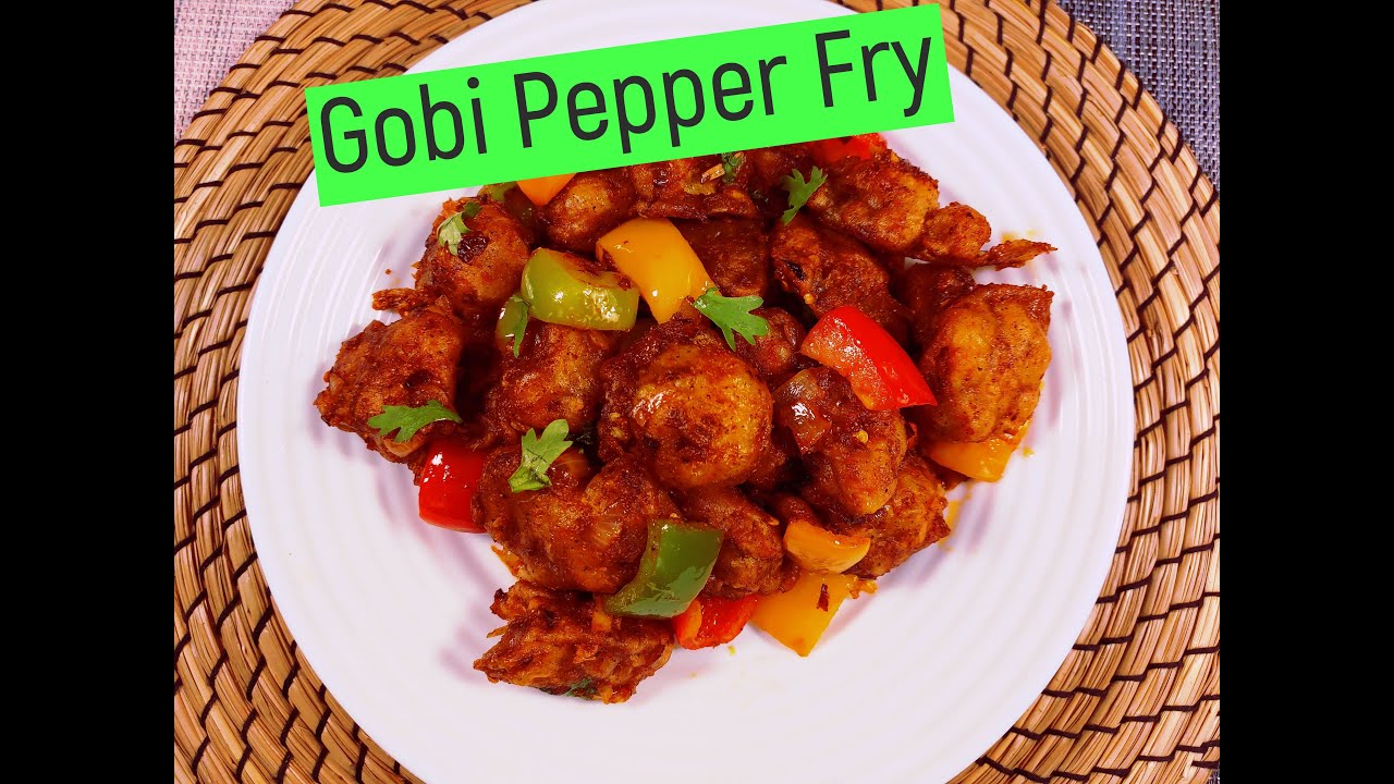 Gobi Pepper Fry // Cauliflower Pepper Fry // Cauliflower Recipe
