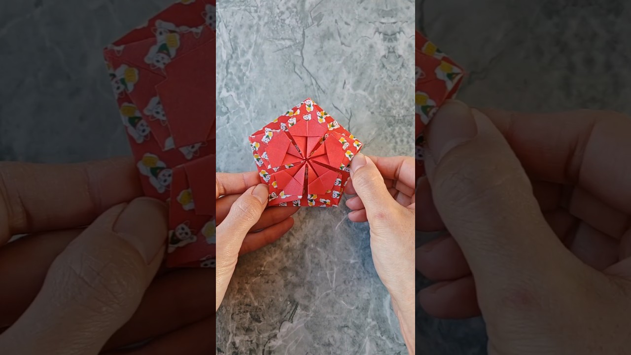 Easy and cute origami folding method: Cherry blossoms - YouTube